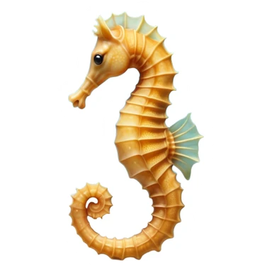 Beautiful and Majestic Sea Horse Portrait Emoji, Head and body rendered in serene repose with a gentle, content smile, showcasing a slender, elegantly curved seahorse with a softly coiled tail and eyes gently closed in peaceful slumber, Simplified yet exquisitely endearing features, highly detailed, glowing with a soft, drowsy aquatic light, high shine, relaxed and utterly enchanting, stylized with an air of majestic marine beauty, soft glowing outline, capturing the essence of a beautiful and majestic seahorse that embodies the enchanting spirit of the ocean! sticker