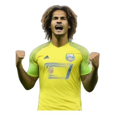 douglas luiz scores penalty against areola sticker