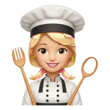 Barbie chef sticker
