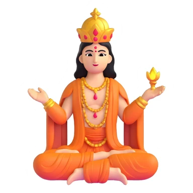 deceased deity with divine light fading sticker