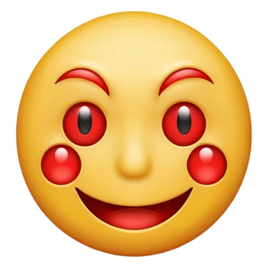 Insane smiley face  who wants to spend money and looks evil but make it with red tired eyes because it’s addicted  sticker