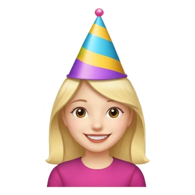 party hatted girl sticker