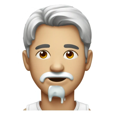 man with nosebleed sticker