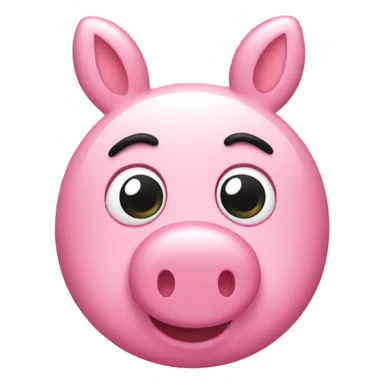 Peppa Pig wearing a lipgloss sticker