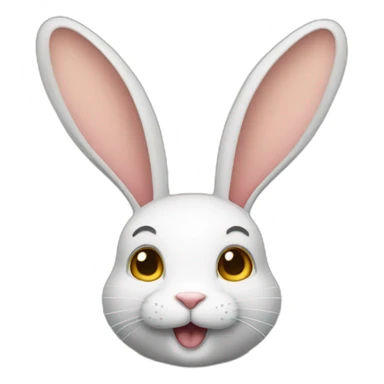 yellow rabbit ears just the ears no bunny sticker