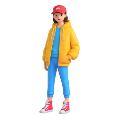 fashionable clothes sticker