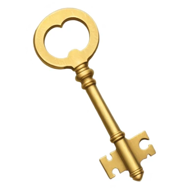 The design is an antique-style (or "skeleton") key. The color is a worn, textured gold or brass, which will stand out against YouTube's dark mode and ties into the yellow text boxes on your thumbnails. The key itself symbolizes "unlocking" the "unseen" or "secret" stories you cover. sticker