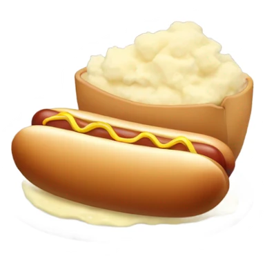 Hot dog and mashed potatoes  sticker