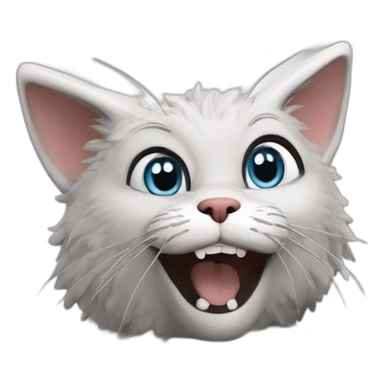 Anthro Cat Furry, wearing blue shirt, happy,winks sticker