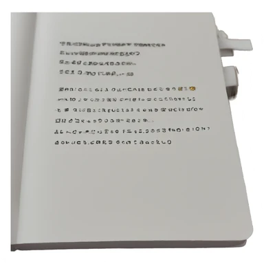 Journal with white cover and big 2025 text sticker