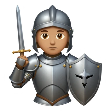 An emoji representing the ironman challenge event for an mmorpg player who crafts everything themselves the hard way, and does not buy or sell items in-game. sticker