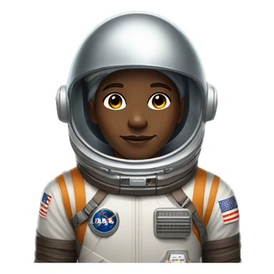 13 year old boy named Tevin Walker: Brown Skin, Dark Brown Eyes, Wearing a space suit and round crystal clear space helmet sticker
