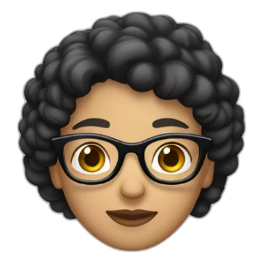 Mixed-race-couple-with-dark-hair-woman-with-glasses sticker