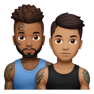 Jermaine Rivers Damian Kane With Tattoos  sticker