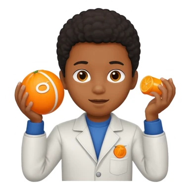 black kid playing orange formula 1 toy sticker