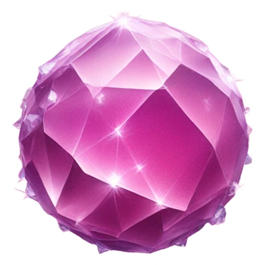 Pink crystallized planet earth sticker