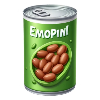 can of beans sticker