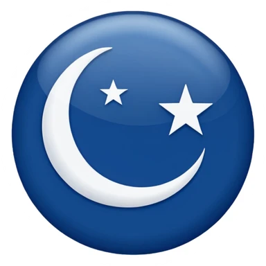 🇹🇷Let it be like this flag, but let the red areas be blue and the white areas remain white. sticker