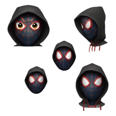 spiderman-miles-morales with hoodie sticker