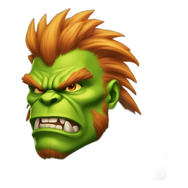 blanka street fighter sticker