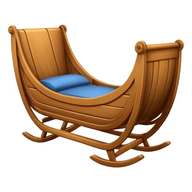 noel wood cradle sticker