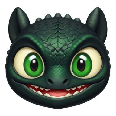 Toothless face only from how to train your Dragon sticker
