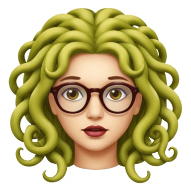 Medusa Versace with glasses  sticker