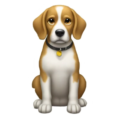 Dog with stacks of money sticker