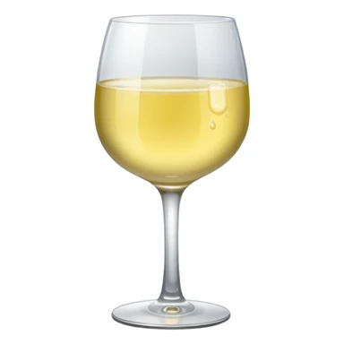 a glass of white wine sticker