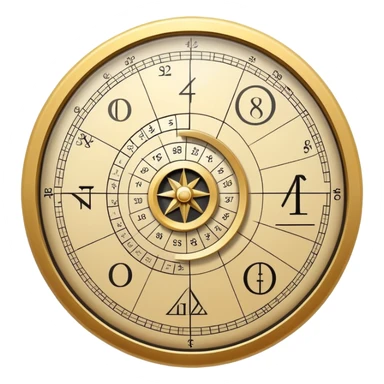 An icon featuring the golden ratio spiral, accompanied by mathematical equations and symbols. The design includes geometric shapes, a calculator, and a compass, symbolizing the study of numbers, patterns, and mathematical principles. Transparent background highlights the beauty of mathematics. sticker