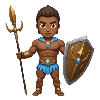 A titan wih a spear sticker