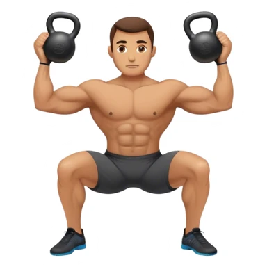 guy Kettlebell Exercises sticker