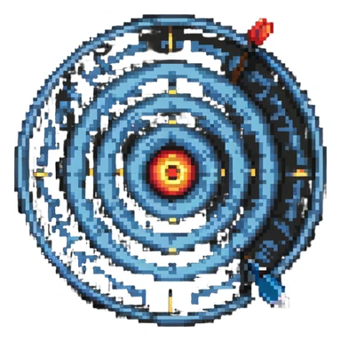 dart target bullseye sticker