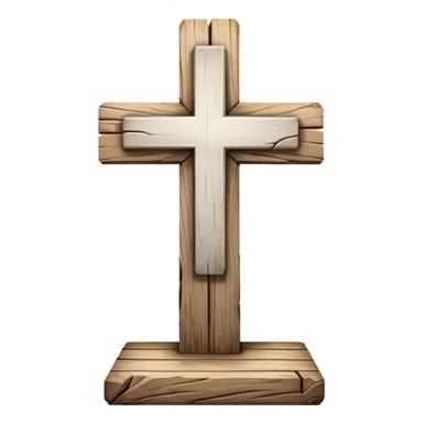 White cross sticker