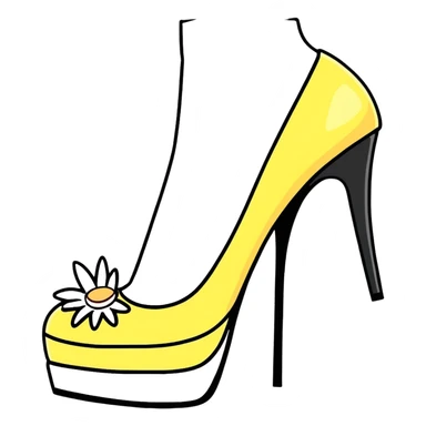 Spongbob with hig heels sticker