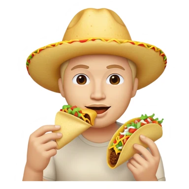 My Memoji eating a taco sticker