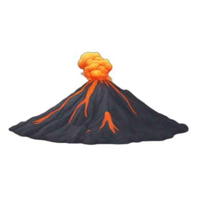 Volcano’s eruption  sticker