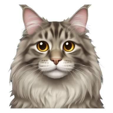Maine coon cat sticker