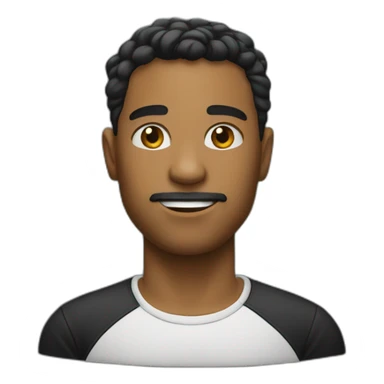 Al Banco with black t shirt sticker