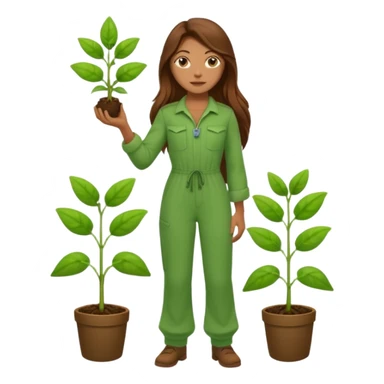 female hero for sustainability full body sticker