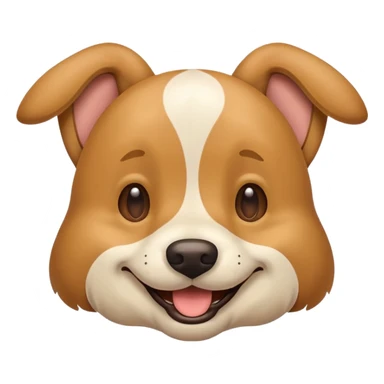 happy dog with floppy ears sticker