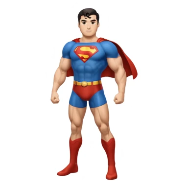 super man with leg sticker