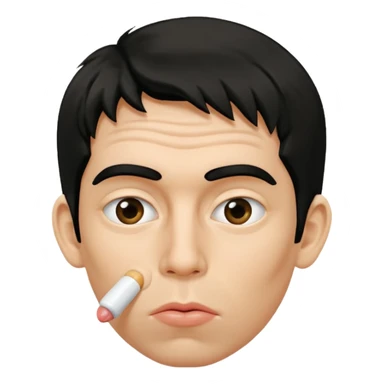 sucking cheek face from zoolander sticker