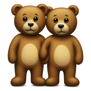 Two teddy graham bears sticker