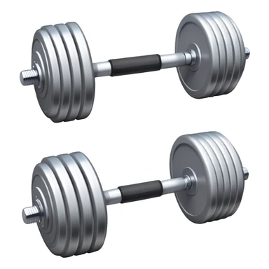Long dumbbell white gym bar sticker