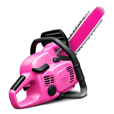 pink chainsaw sticker