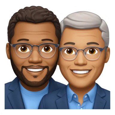 Tyler Perry looking gay with another man sticker