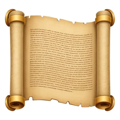 stylish papyrus scroll sticker