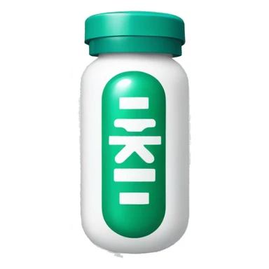 Medicine Capsule with RX on the front sticker