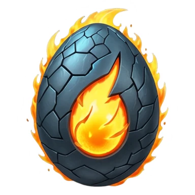Elemental Dark-type-Electric-type natural Pokémon-Fakémon-creature dragon flame egg sticker